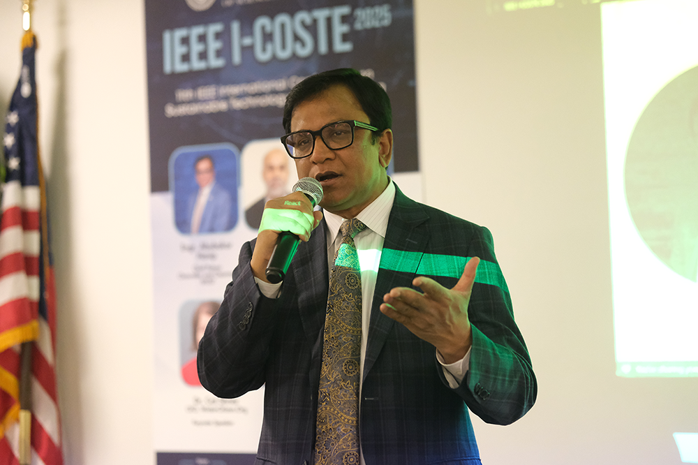 WUST Chairman speaking at IEEE i-COSTE